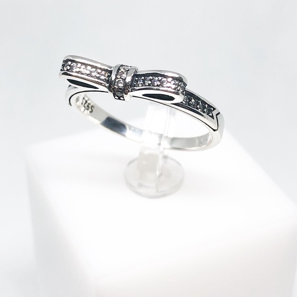 πSterling silver bow ring - Picture 4 of 6